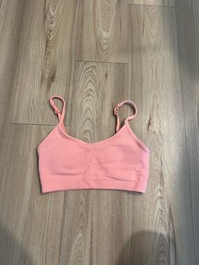 Aerie Seamless Pink Bralette with Adjustable Straps